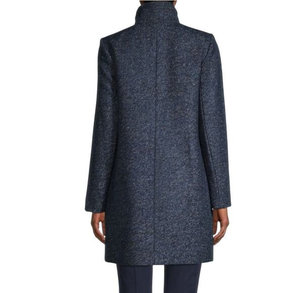 Theory Blue Layti Wool Blend Coat - Picture 2 of 11